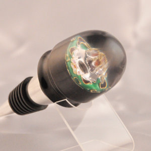 Cloisonne Black Bottle Stopper