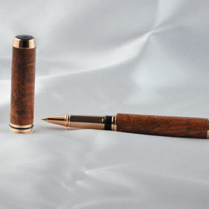 Copper Baron Rollerball in burl wood