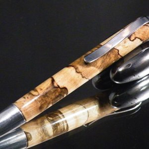 Spalted Hackberry click pen