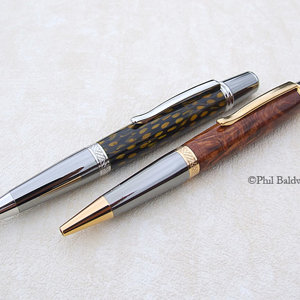 Guinea Fowl & Honduras Rosewood Burr