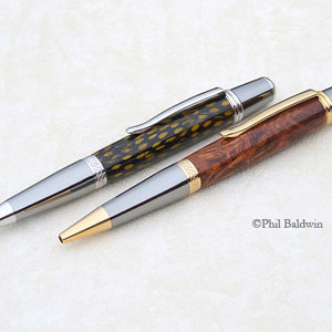 Guinea Fowl & Honduras Rosewood Burr (2)
