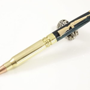 308 Bullet pen with Euro rifle clip/cap