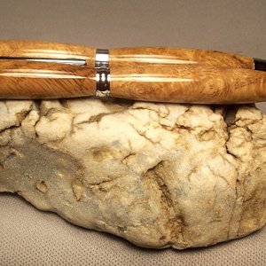 Oak burl pen and pencil