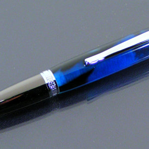 Sierra Black/Chrome in Blue/Black Acrylic