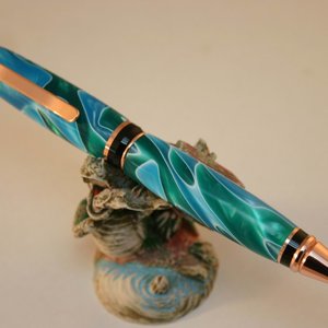 Copper Cigar with Seafoam Acrylic