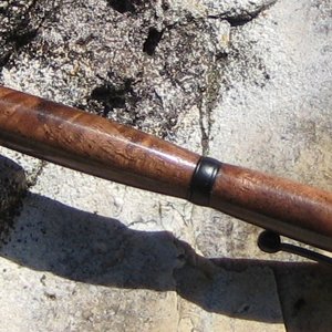 Black walnut cross-cut crotch slimline