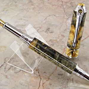 Broadwell Art Deco with Buckeye Burl - Lg