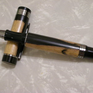 Black and white Ebony El Grande w/ebony band