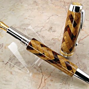 Statesman with BOW Cocobolo 360 Herringbone - open