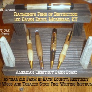 Barnwood Rack with Pens