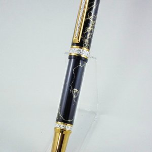Canadiana FP in Black with Gold Matrix Gemstone 1