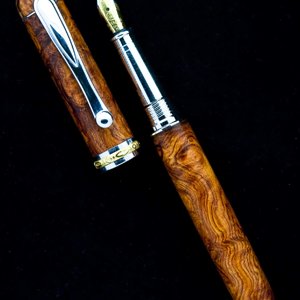 Jr Statesman Dual Closed End in Amboyna Burl