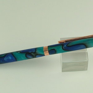 Aqua on copper
