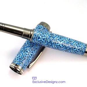 Blue Kaleidoscope Pen