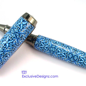 Blue Kaleidoscope Pen