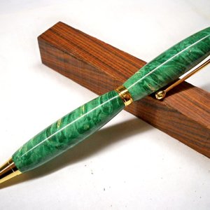 Green Maple burl slimline