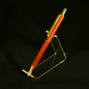 Click Pen - Gold - Bloodwood