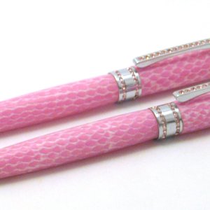 Pink leather bling