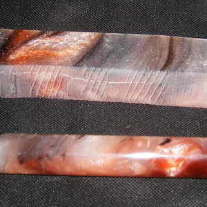 Mica Pigments (Brown and Gray) with Black