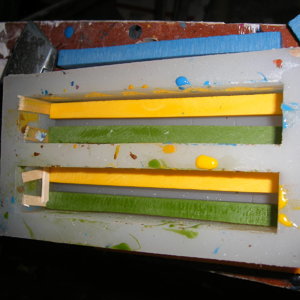 Coloured PR slices for Geocaching pen