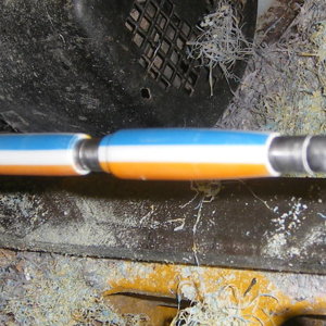 Geocaching pen on the lathe