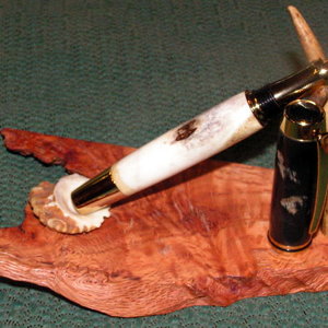 oak and antler stand