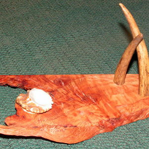 oak and antler stand