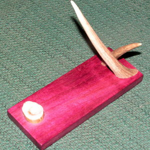 Purpleheart and Antler stand