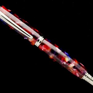 Mardi Gras Acrylic Chip Titanium Jr. Gentleman