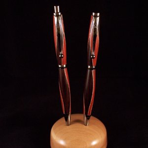 Slimline Set - Rosewood and Redheart w/ Maple.