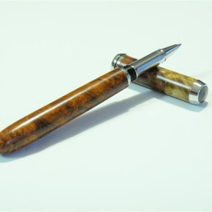 Amboyna burl - Closed End Rollerball