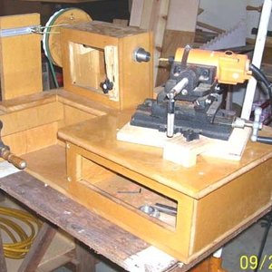 my home made Rose engine lathe