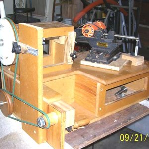 my home made Rose engine lathe