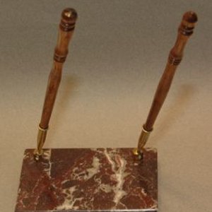 Angelique Wood Pen DESK SET - Spirit of SC Schooner