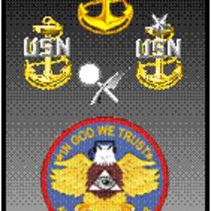 Navy Intelligence w/Chief Petty Officer anchors