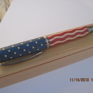 black ti JG roller with stars and stripes kit