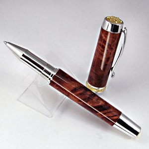 Statesman Rollerball with Redwood Burl - med