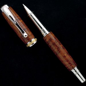 Amboyna Burlwood on Jr Statesman Rollerball