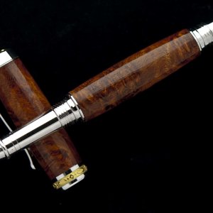 Amboyna Burlwood on Jr Statesman Rollerball