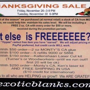 Thanksgiving sale