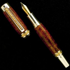 Amboyna Burl on Silver Cambridge