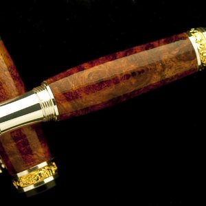 Amboyna Burl on Silver Cambridge