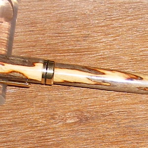 Spalted Beech on Gold Euro