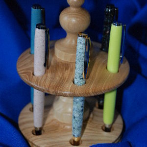 Pen stand with pens
