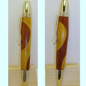 Two "Atlas" pens in "swirling segments"