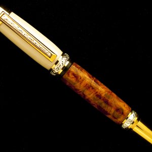 Alternate Ivory and Amboyna Burl Duo