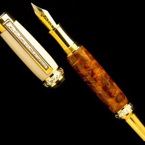 Alternate Ivory and Amboyna Burl Duo