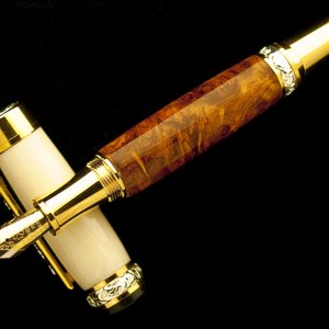 Alternate Ivory and Amboyna Burl Duo