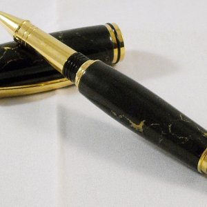 Black w. Gold Matrix Trustone