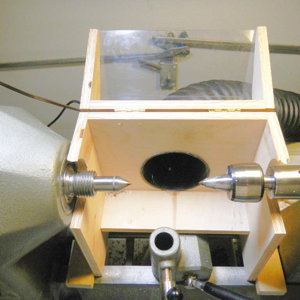 Pen hood and shield with dust collection